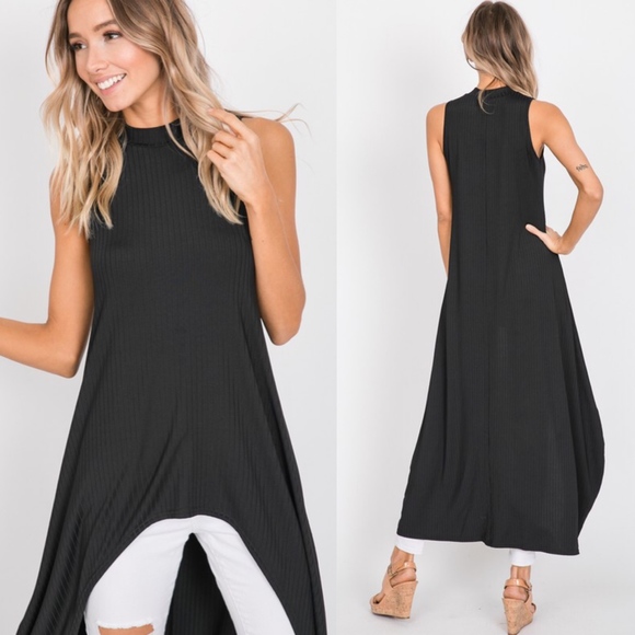 “FIERCE” Hi Lo Top - MAUVE - Picture 3 of 5